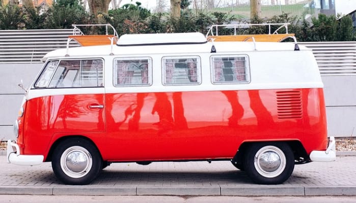 van, red